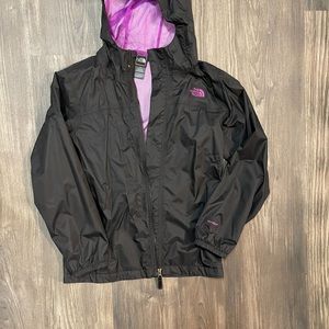 Girls North face HyVent rain jacket size XL 18